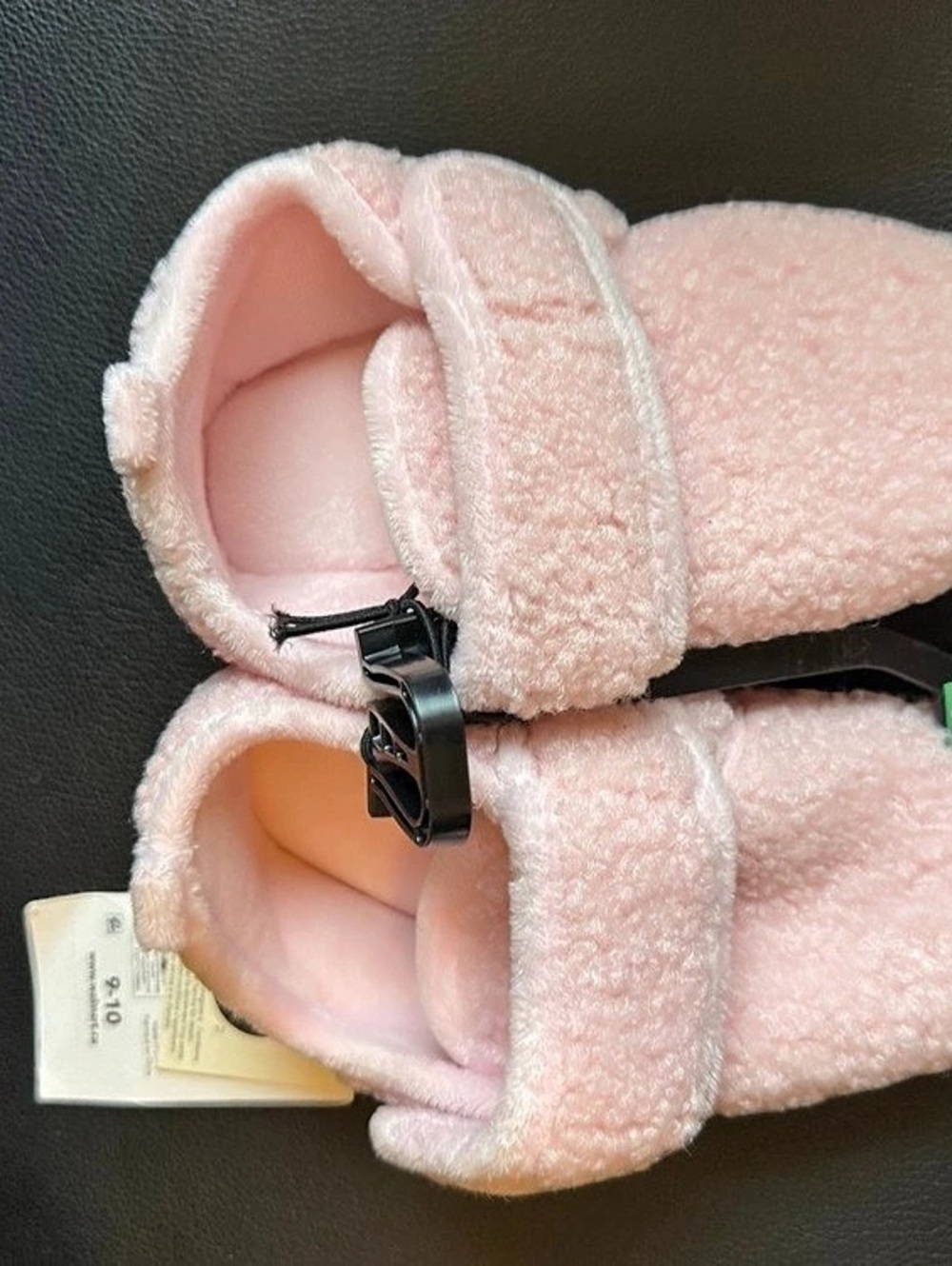 George Kids Sherpa Slippers Pink Fleece Slippers Baby 9/10 NWT